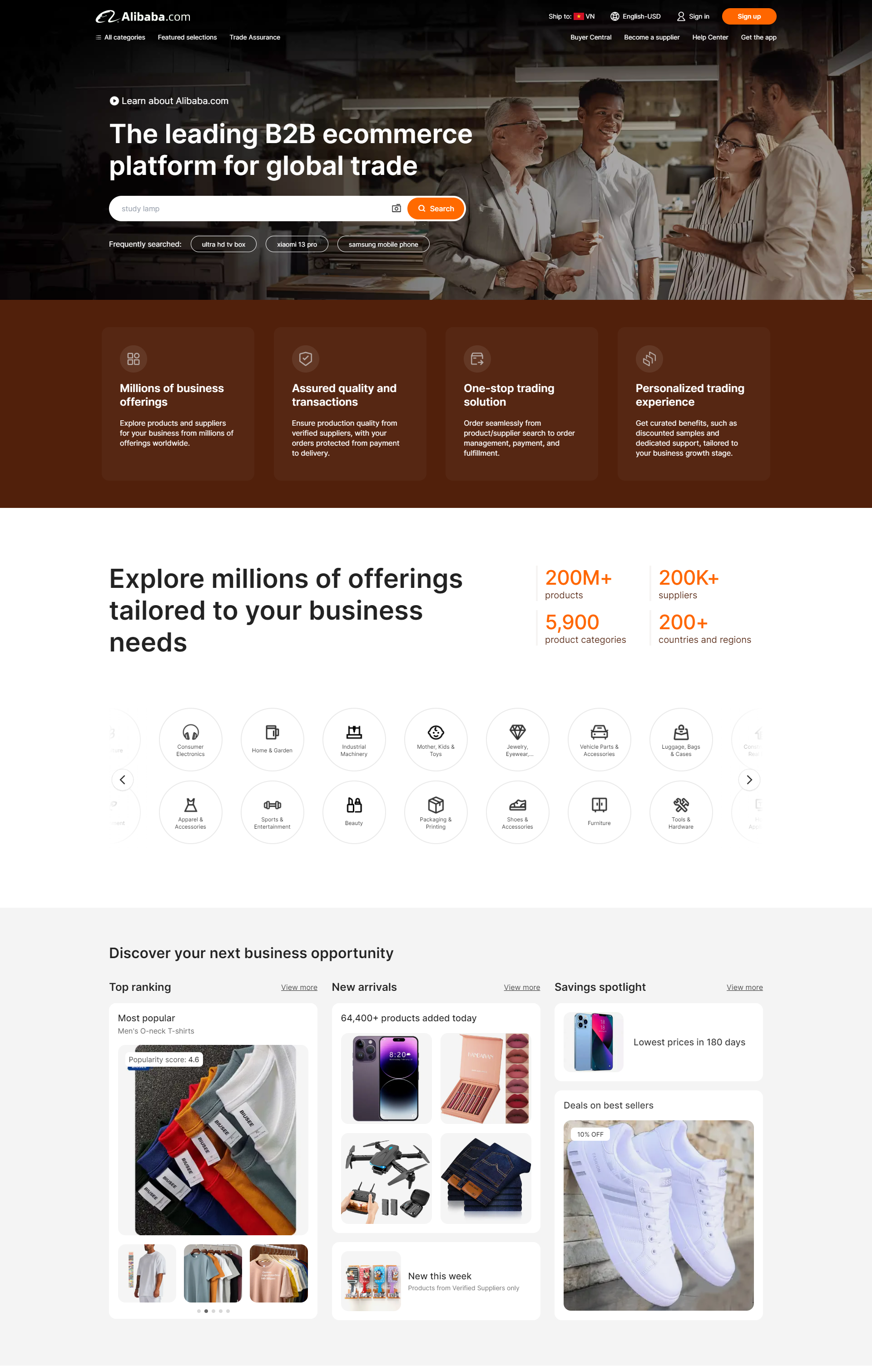 Website nhập hàng trung quốc alibaba.com